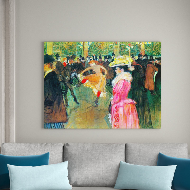 Henri De Toulouse-Lautrec - Wrapped Canvas Painting, 60cm H x 80cm W x 1.8cm D