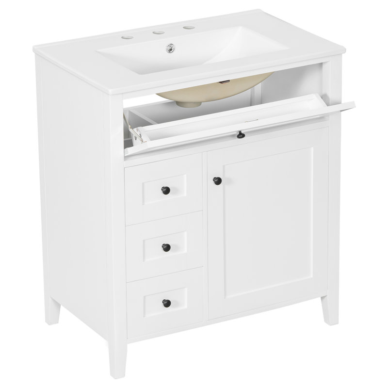 Meuble-lavabo blanc 30 po avec lavabo