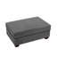 Repose-pieds rembourré carré en velours côtelé gris avec pieds en bois massif, repose-pieds modulaire simple pour canapé modulaire-301973241-283289113