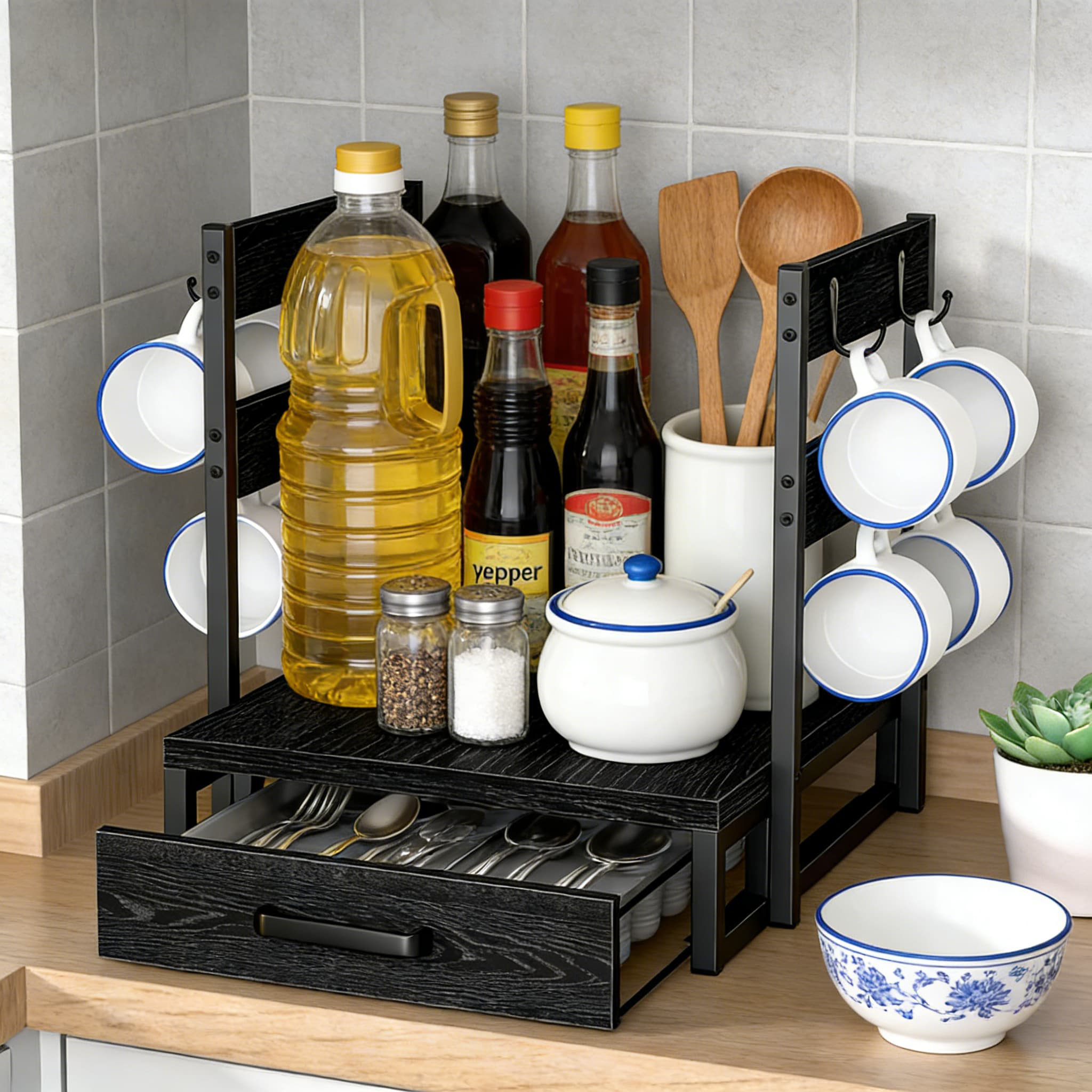 Latitude Run® K-Cup Storage Drawer And Organizer, Holds 35 Coffee Pods ...