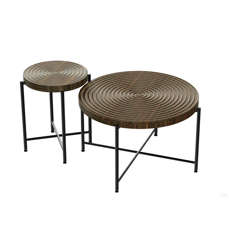 Coffee And End Table Set, Walnut Brown
