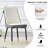 Modern 7-Piece Dining Set with Faux Marble Table and 6 Upholstered Faux Leather Chairs-506348735-505819527