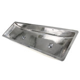 F Stainless Steel Double Trough Undermount Bathroom Sink