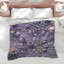 Édredon mauve à motif floral-128737190