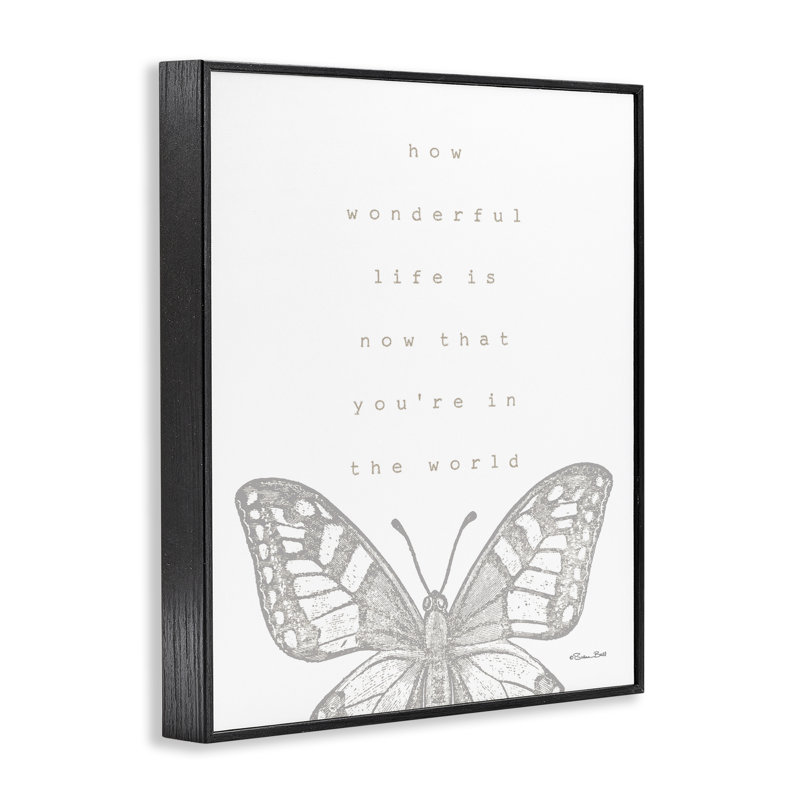 «Wonderful Life Life», estampe numérique encadrée par Susan Ball, Giclée encadrée noir minuit, H 14 po x l 11 po