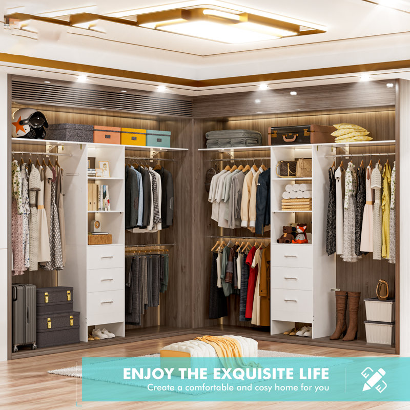 Walk-in Closet Rack-with Drawers