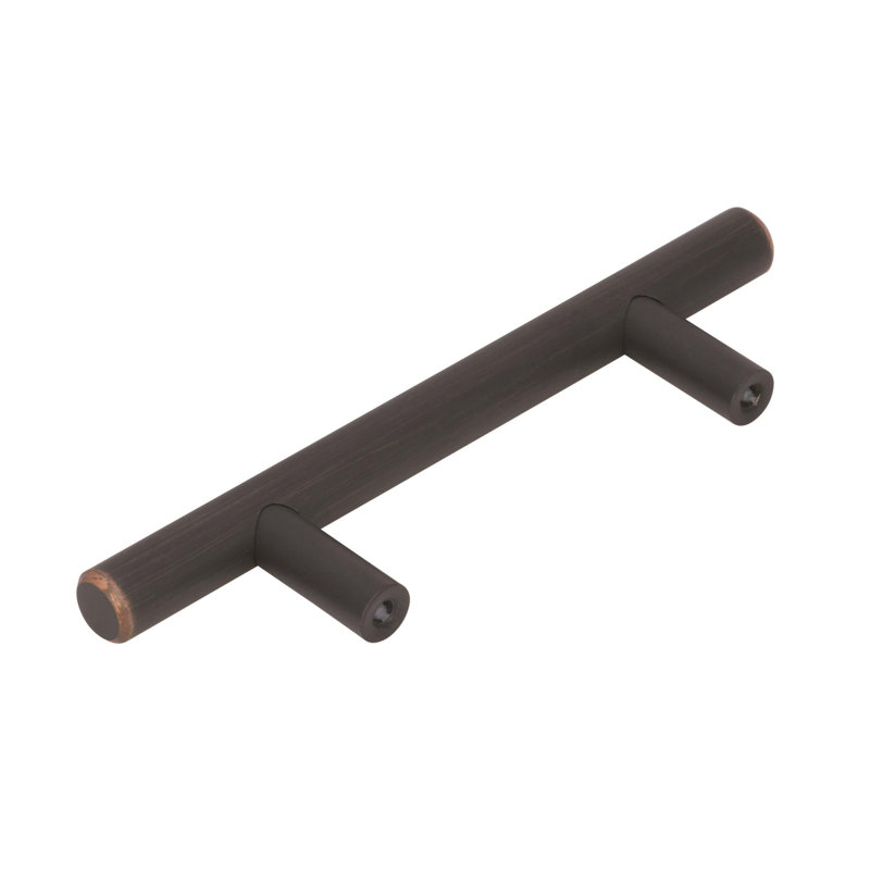 Ensemble de poignées pour barre d'armoire, Bronze huilé, bronze, 2.5"