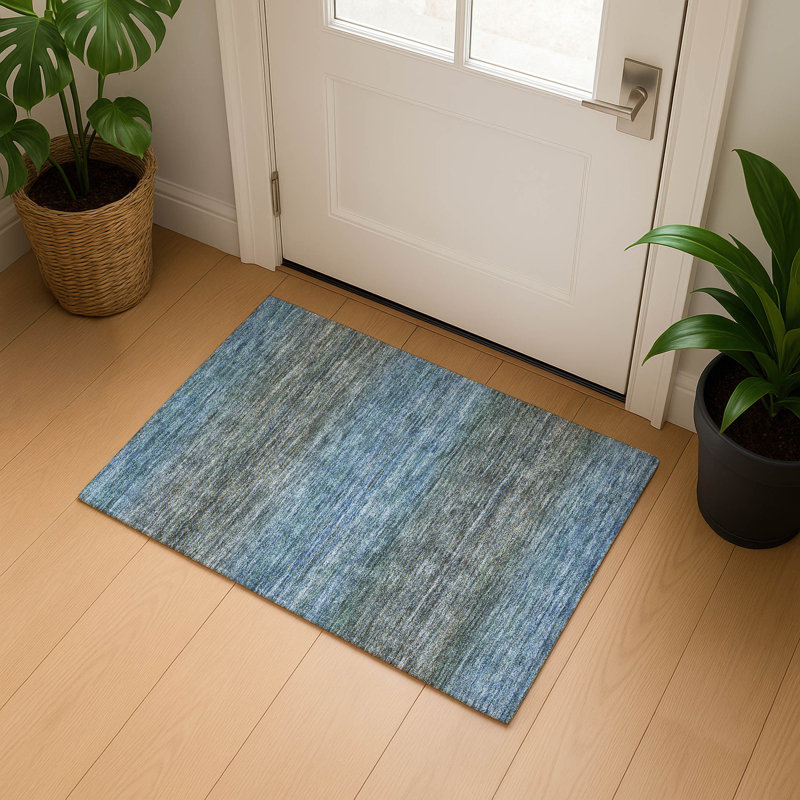 Premium Machine Washable Ariel Geometric Rug, Rectangle 1'8" x 2'6"