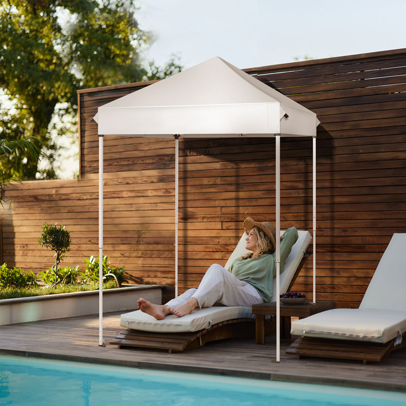 5x5ft Outdoor Pop Up Canopy, Portable Compact Instant Gazebo Shelter With Steel Frame Uv Protection Waterproof, Carry Bag For Patio Garden Backyard