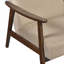 Fauteuil d'appoint Mid-Century 26 po Luxe avec revêtement en velours, structure en bois d'hévéa massif, coussins en mousse haute résilience-1699172721