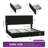 LED Adjustable Velvet Upholstered Headboard Bed Frame With 4 Storage Drawers And USB Ports-409339811-409645850