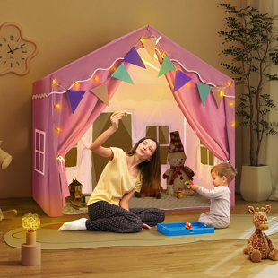 EROMMY 137cm W x 93cm D Indoor / Outdoor Polyester Play Tent