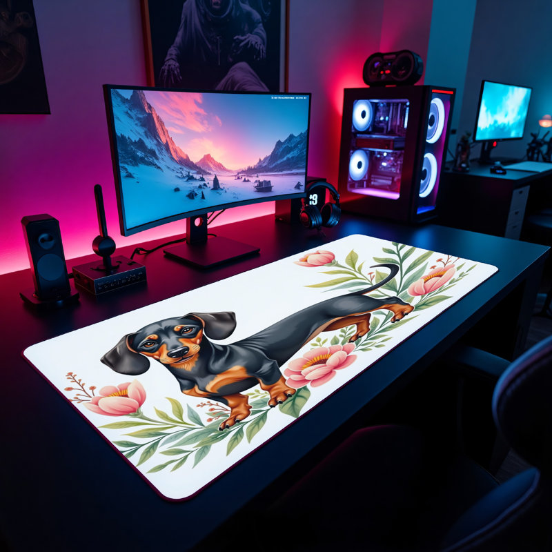 Polyester Desk Pad, 14.4x12.1