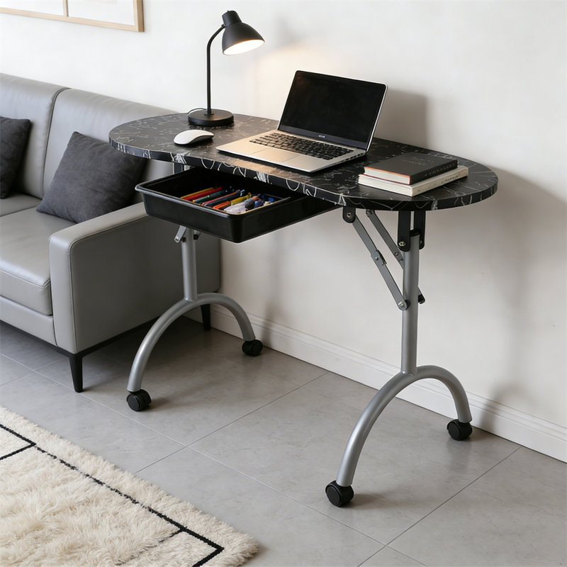 Table de manucure pliable avec tiroir