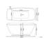 Wilibald 1690mm x 780mm Soaking Acrylic Bathtub