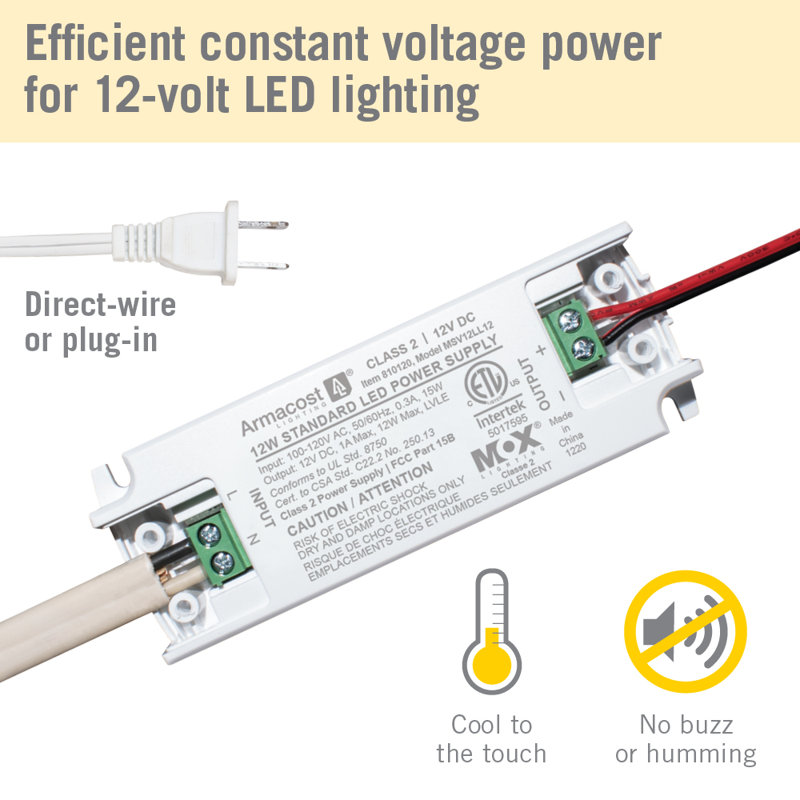 Standard LED Driver 12V DC, 12W, 12