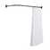 68'' L-Shaped Fixed Shower Curtain Rod