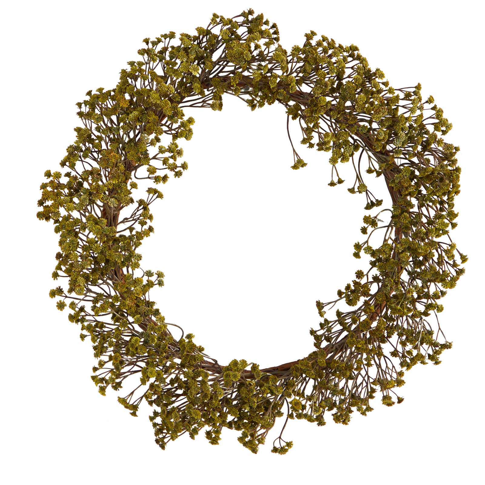 Faux Gypsophila 20'' Wreath