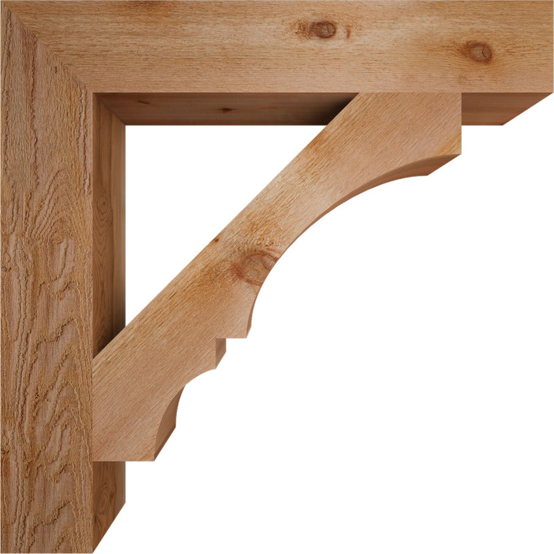 Support de bloc Balboa, Cèdre rouge de l'Ouest brut, L 6 po x P 36 po x H 36 po
