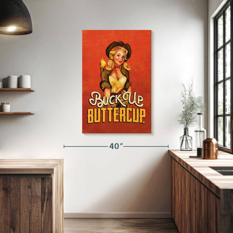 Leisha Buck Up Buttercup Ruby, 39" H x 26" W