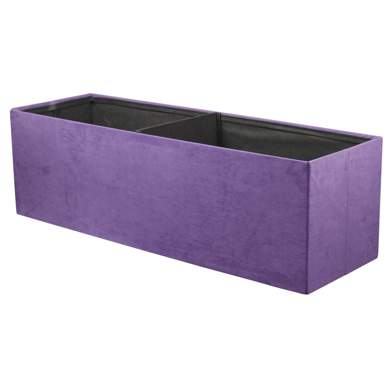 Repose-pieds avec rangement, Mauve