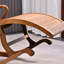 Chaise berçante en bois massif