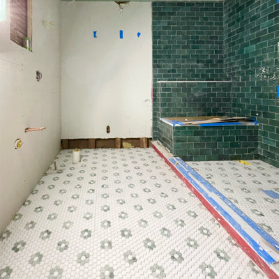 10" x 11" Marble Mosaic Sheet Subway Wall & Floor Tile