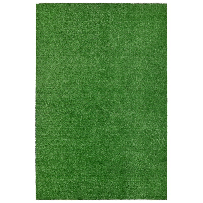  Tapis d'intérieur / extérieur vert artificiel 4 pi x 6 pi