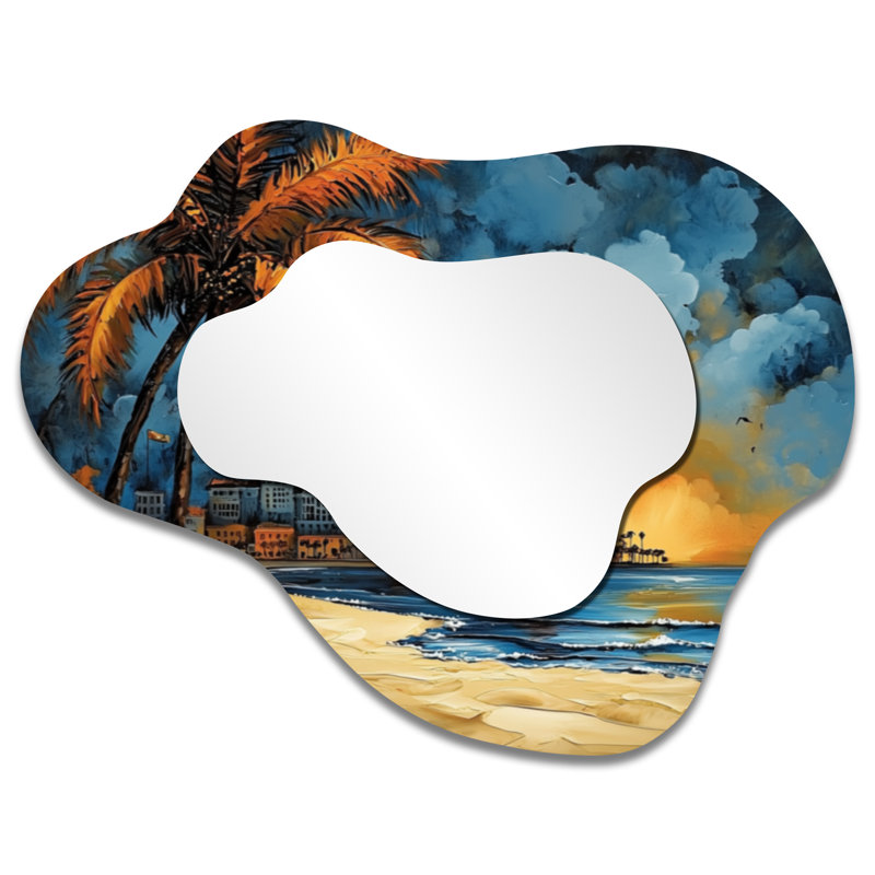 Miroir mural Gold Coastal, 27 po x 35 po