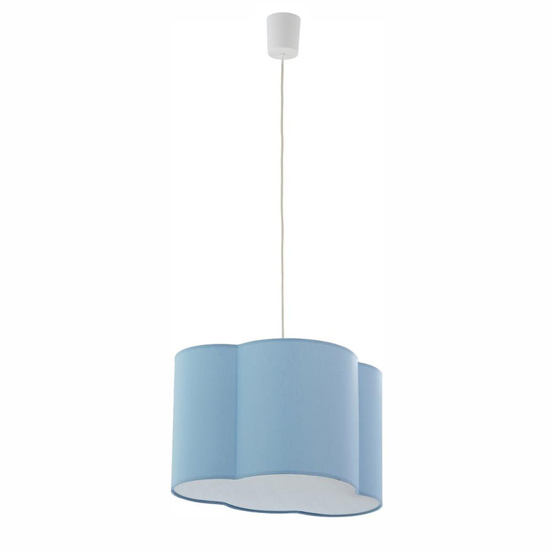 Corfu 1 - Light White Single Pendant, Blue