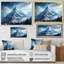 Gris, montagnes enneigées, sommet de l'Everest - paysage de montagnes, art mural-475081607-475081628