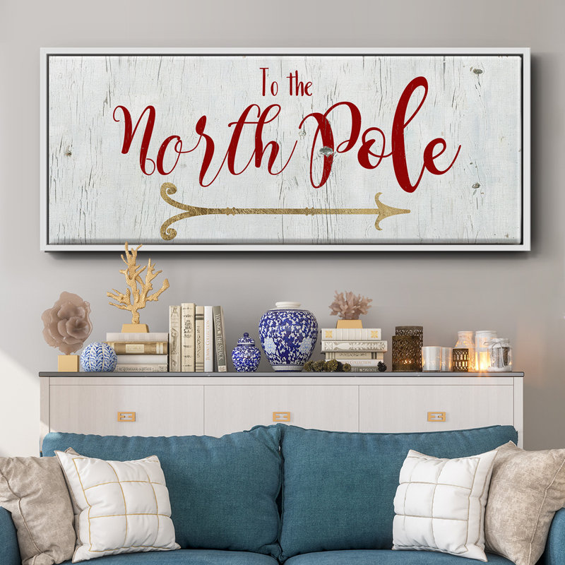North Pole- Framed Canvas, 24" H x 60" W