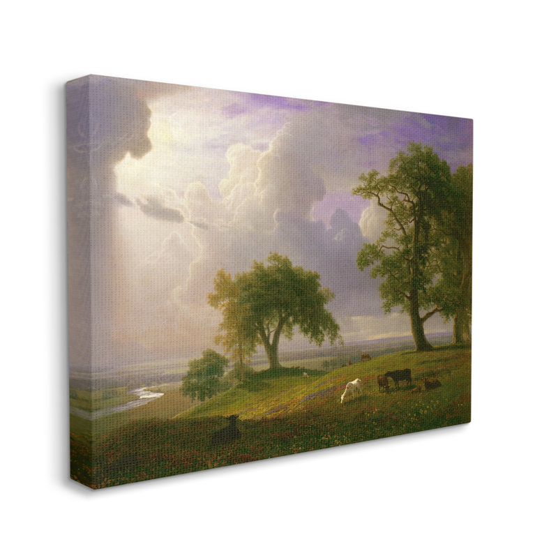 «California Spring Classic» par Albert Bierstadt - Peinture, Toile tendue, H 16 po x l 20 po x P 1,5 po