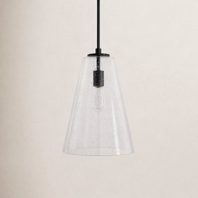 Evanne Single Light Glass Dimmable Pendant