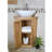 Ledbury Free-standing Corner Vanity Unit with ceramic basin & tap.
