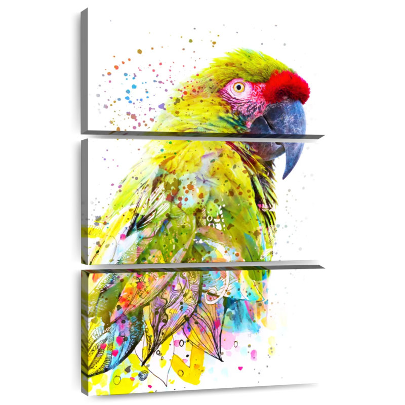 Brampt superbe oiseau de safari, H 65 po x l 42 po