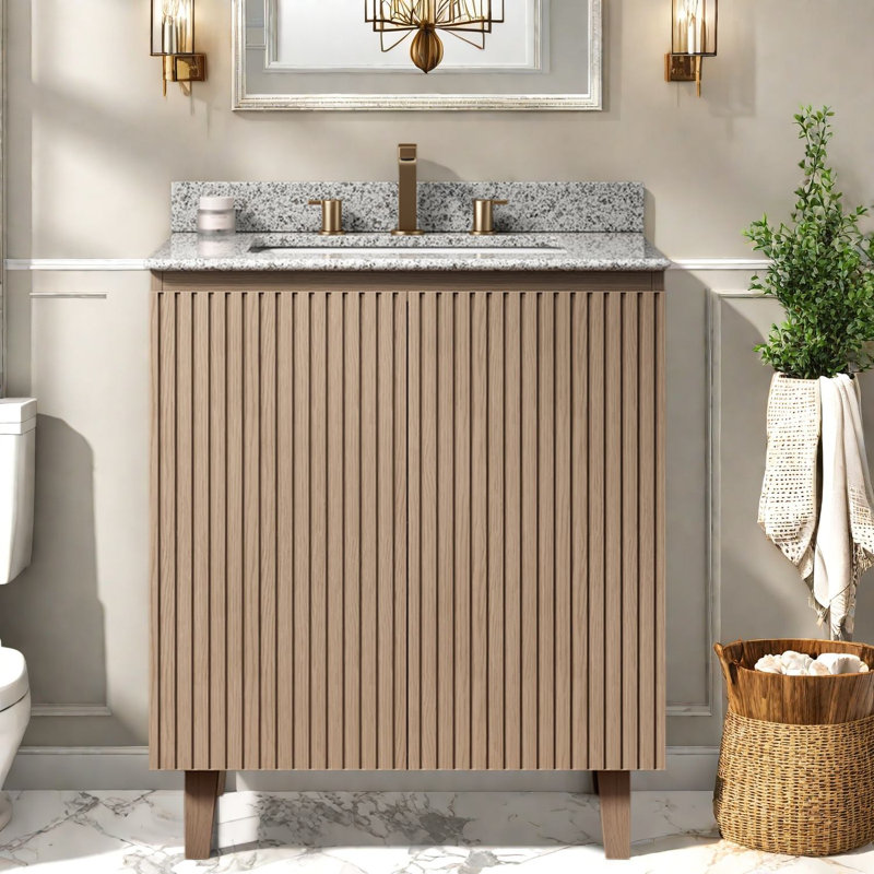 Meuble-lavabo avec rangement, 29.92