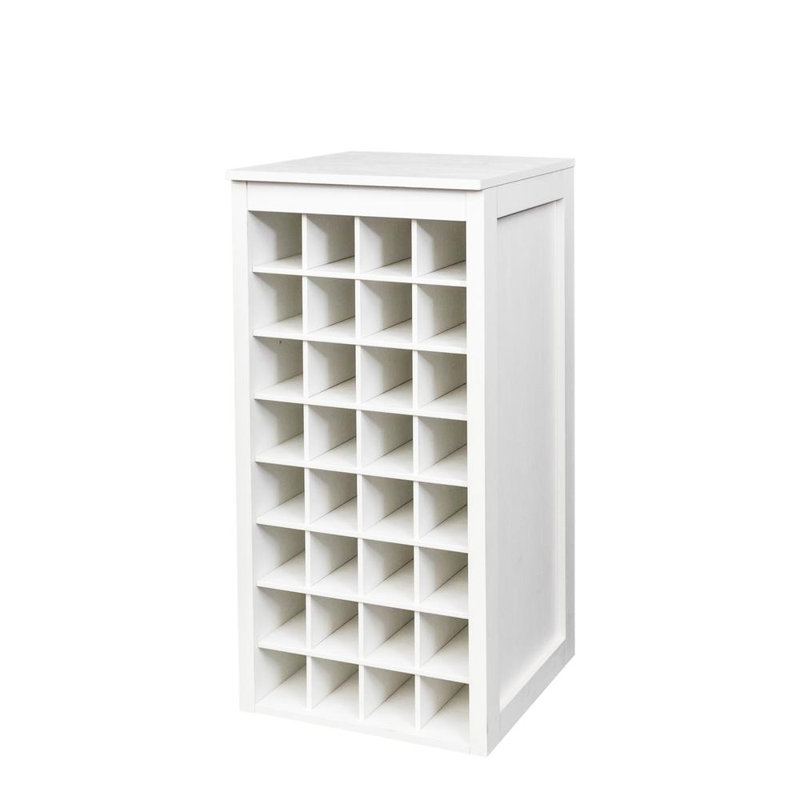 Modular Wine Bar Cabinet With 32 Bottle Rack