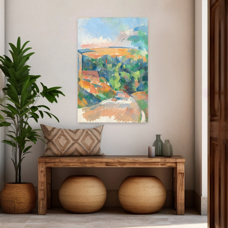 Le virage sur la route, 1900-1906 - Estampe d'art mural contemporain abstrait, H 48 po x l 32 po