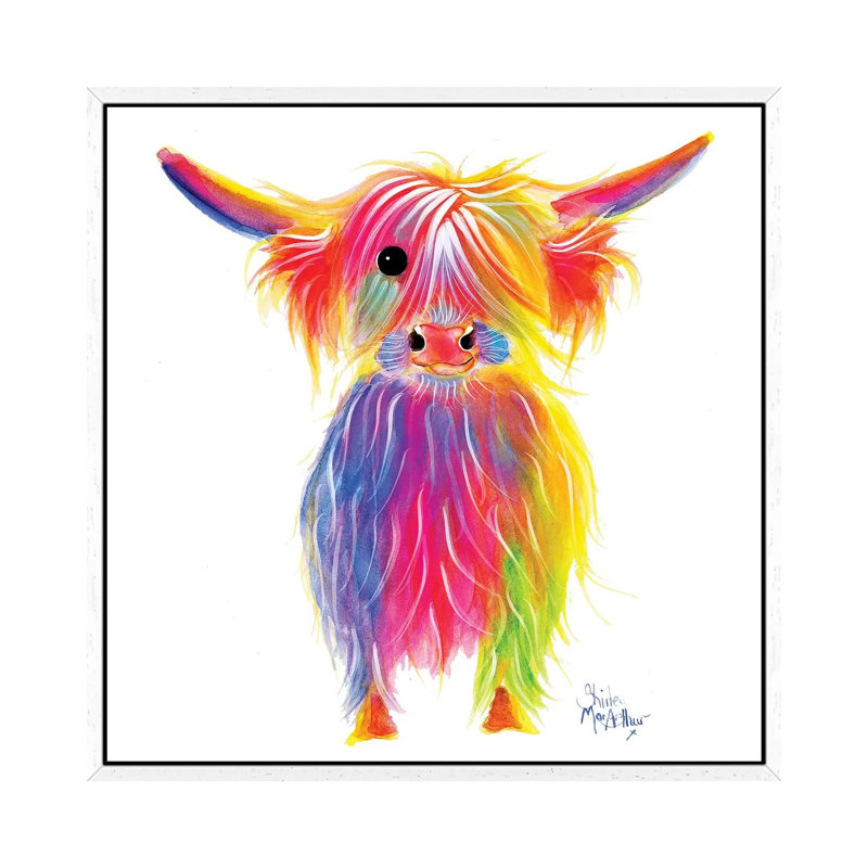 Tottie II by Shirley Macarthur - Gallery-Wrapped Canvas Giclée on Canvas, 45.72 cm H x 45.72 cm W, White Framed