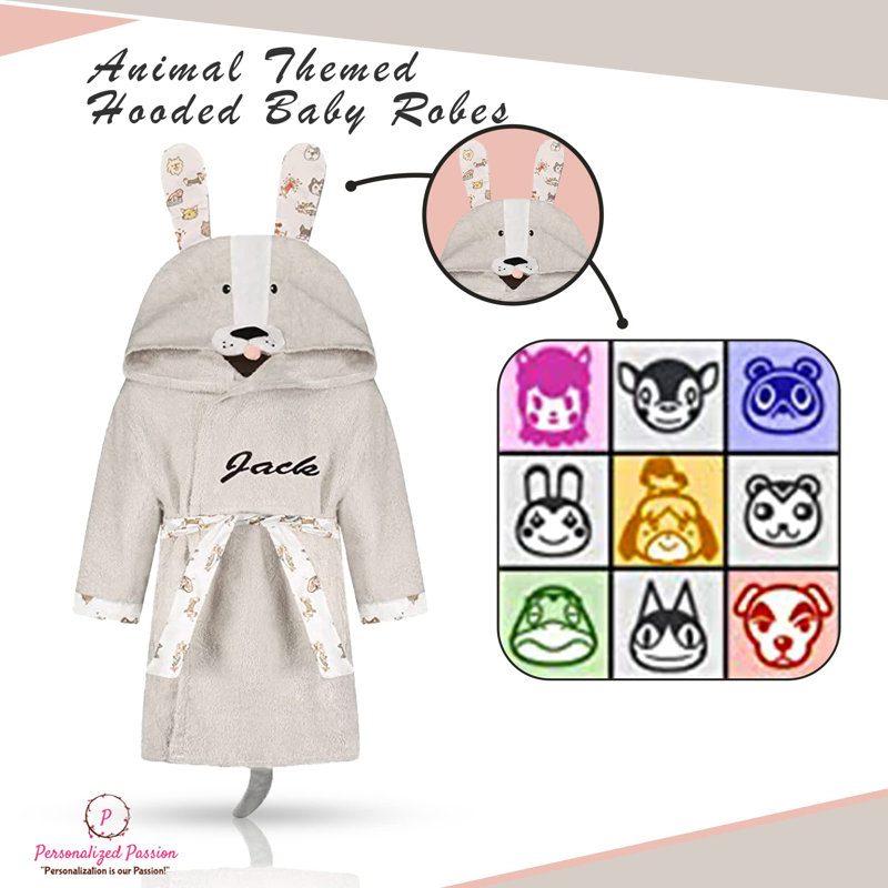 Peignoir de cheville avec capuche pour enfants, L, Oui