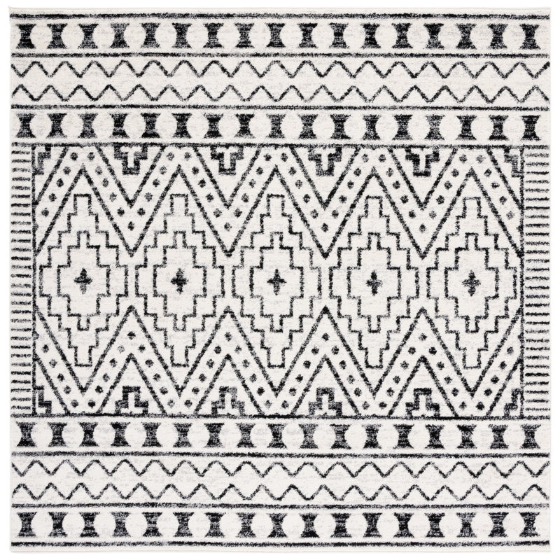 Tapis de performance du sud-ouest Tulum, Carré 6 pi 7 po