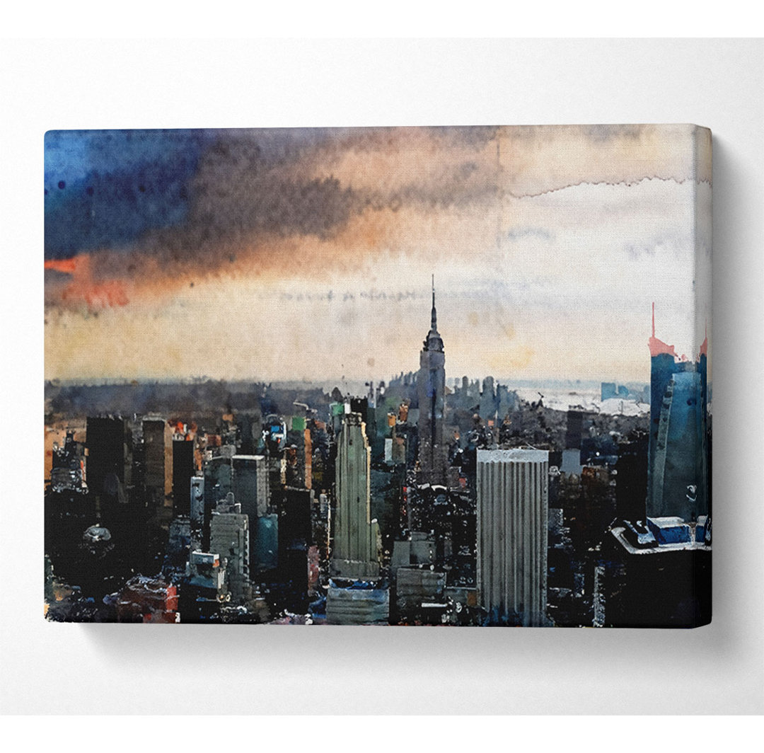 New York City As The Sun Comes Up - Kunstdrucke auf Leinwand