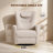 32.7'' W  Power Recliner Swivel Rocker Breathable Leather Recliner With Adjustable Headrest, USB & Type C Ports, Pockets-1132841029