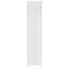 Bibliothèque de rangement blanche brillante à 4 tablettes-1061605191