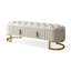 Banc rembourré blanc-757201034
