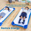 Lit de bébé empilable ECR4Kids avec drap, mobilier de salle de classe, bleu-88293595