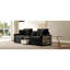 Canapé modulaire moderne de 95,7 pouces avec accoudoirs de rangement, console centrale et coussins moelleux pour le confort du salon-471081363