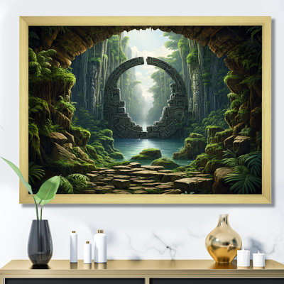 «Green Jungle Tribal» - art mural surréalisme