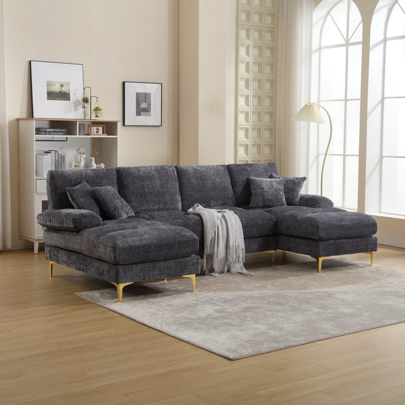 4 Seater Corner Sectional, Gray
